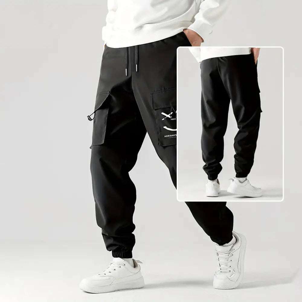 Men's Tactical Wear Resistant Cargo Joggers with Pockets