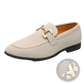 Suede Buckle Loafers for Men in Black and Khaki