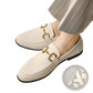 Suede Buckle Loafers for Men in Black and Khaki