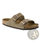 Suede Cork Footbed Sandals with Adjustable Buckles