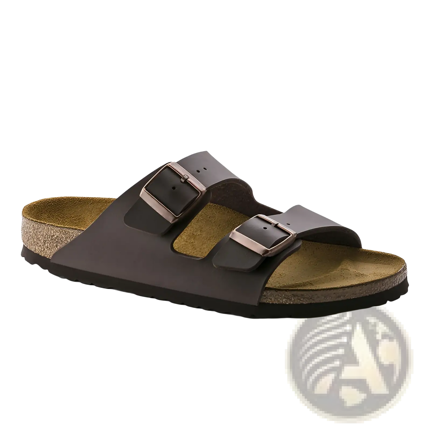 Suede Cork Footbed Sandals with Adjustable Buckles