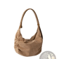 Suede Dumpling Shoulder Bag Slouchy Crossbody Hobo