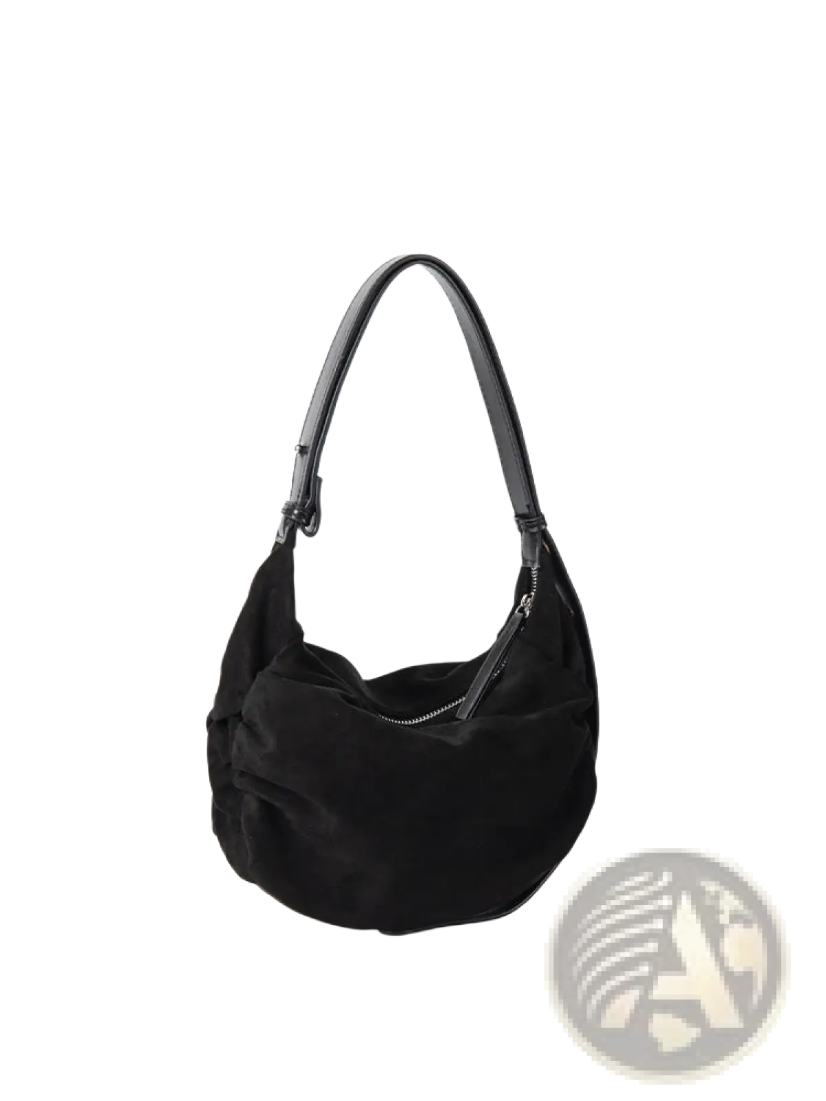 Suede Dumpling Shoulder Bag Slouchy Crossbody Hobo