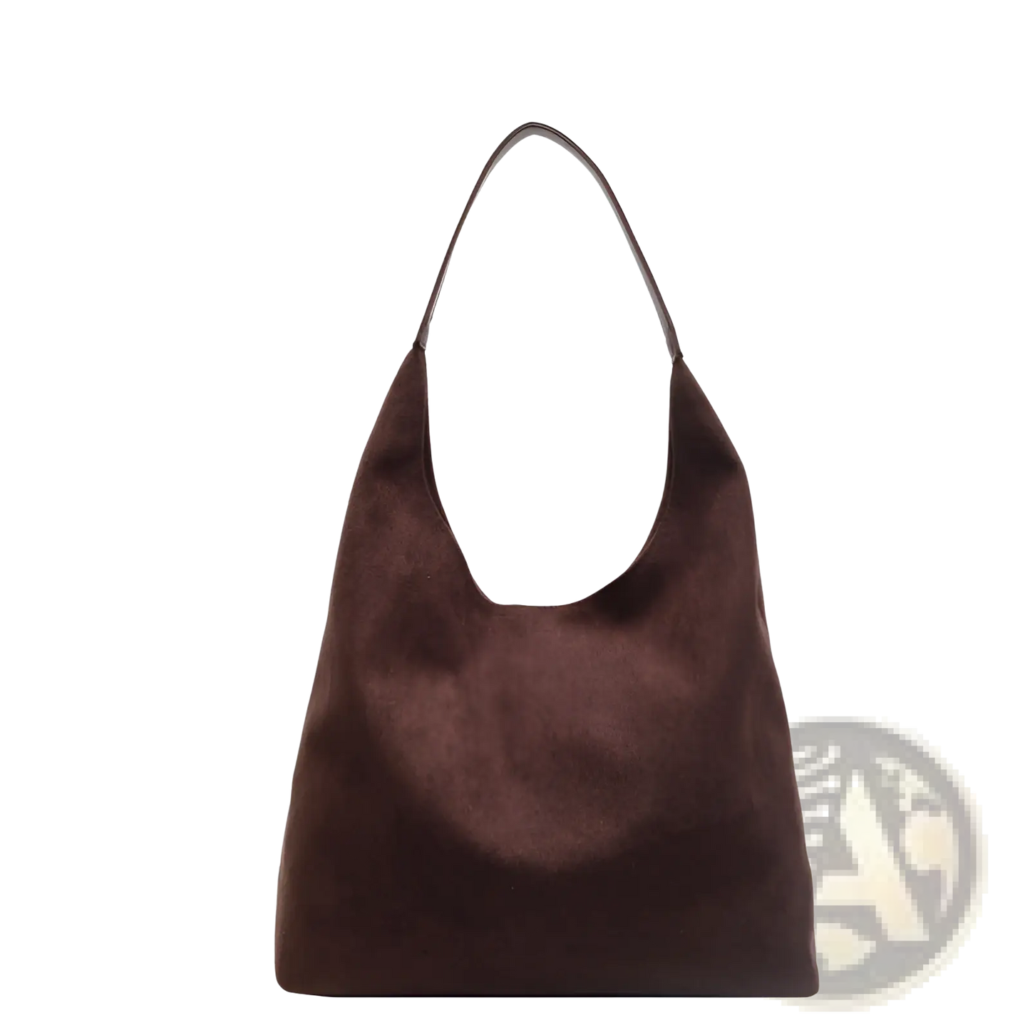 Suede Hobo Tote Bag with Matching Pouch for Women