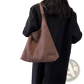 Suede Shoulder Bag Large Capacity Slouchy Tote Bag
