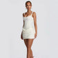 Ruched Corset Sleeveless Mini Party Dress