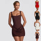 Ruched Corset Sleeveless Mini Party Dress