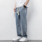 Men's Wide Leg Light Wash Denim Joggers