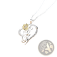 You are my Sunshine Sunflower Heart Pendant Necklace
