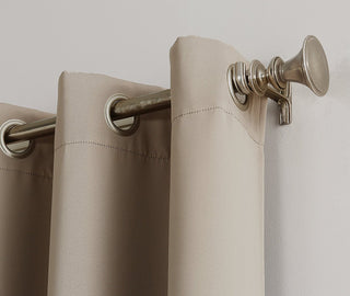 Sun Zero Easton Blackout Energy Efficient Curtain Panel, 40" x 63", Stone