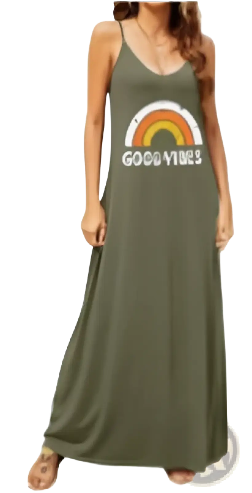 Supnier Women's Bohemian Floral and Graphic Maxi Dress