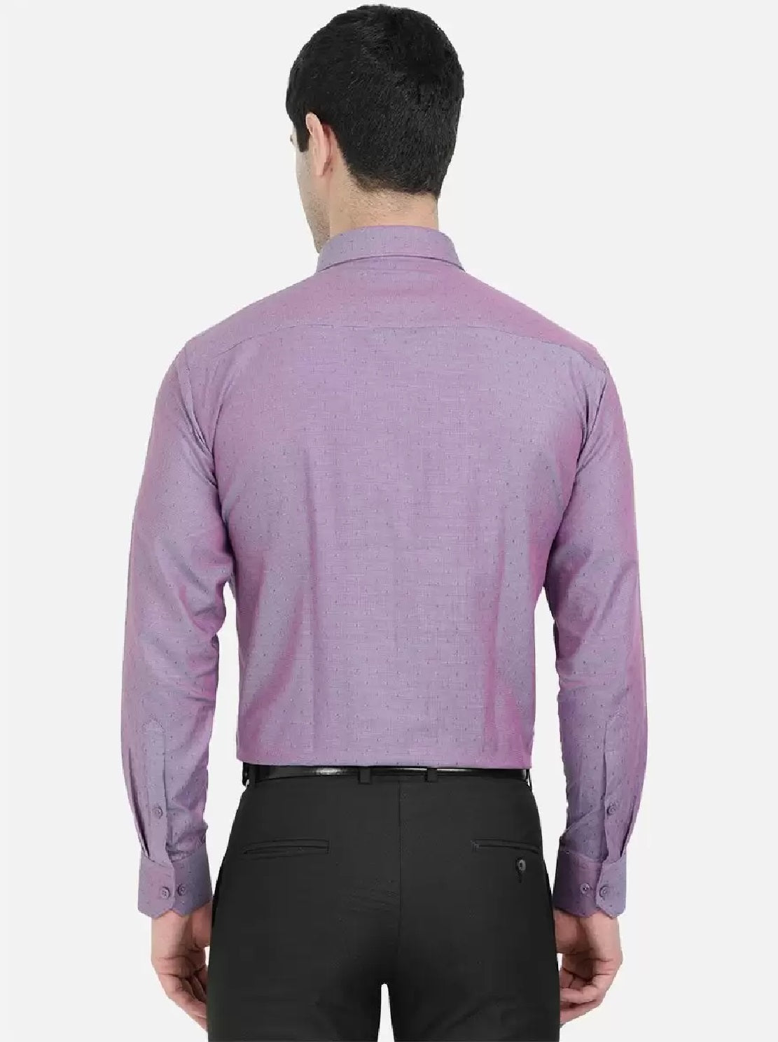 Alfani Men's Regular Fit Long Sleeve Dress Shirt Purple Size 32-33