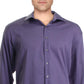Alfani Men's Regular Fit Officewear Button Down Shirt Purple Size XXL 18-18/5