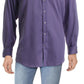 Alfani Men's Regular Fit Officewear Button Down Shirt Purple Size XXL 18-18/5