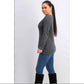 Karen Scott Women's Nep Dimond Cable Crew Sweater  Black Size Small