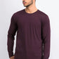 32 Degrees Men's Ultra Lux Long-Sleeve Sleep T-Shirt Berry Size X-Large