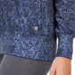 Ideology Women's Python Printed V-Neck Hoodie Navy Size Small