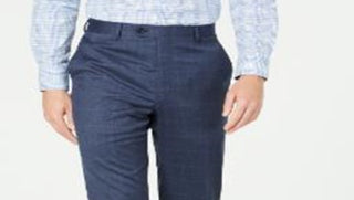 Ralph Lauren Men's Wool Blend Windop Dress Pants Blue Size 38X30