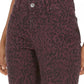 Style & Co Women's Petite Curvy Animal-Print Skinny Jeans Red Size 6 P