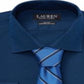Ralph Lauren Men's Slim Fit No Iron Dress Shirt Blue Size 15X34-35