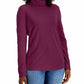 Karen Scott Women's Cotton Turtleneck Purple Size X-Large
