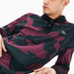 Lacoste Men's Loose Fit Camo Polo Shirt Berry Jam-Black Size X-Large