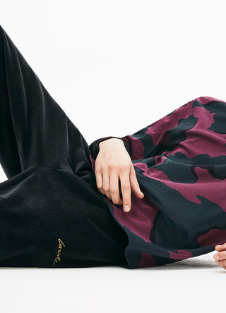 Lacoste Men's Loose Fit Camo Polo Shirt Berry Jam-Black Size X-Large