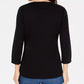 Karen Scott Women's Cotton Pumpkin-Graphic Top Black Size Large