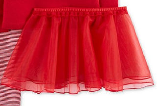 Carter's Girls 3pc. Tutu Santa Pajama Set Red Size 6