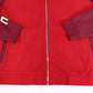 Lacoste Men's Textured Knit Colorblock Full Zip Sweater Red Size 6