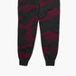 Lacoste Men's Live Rose Embroidered Camo Sweatpant Berry Jam-Black Size X-Large