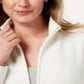 Karen Scott Women's Zeroproof Fleece Jacket Eggshell Size Petite L