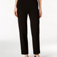 Alfred Dunner Women's Classics Allure Pull On Slim Leg Pants Black Size 16S