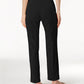 Alfred Dunner Women's Classics Allure Pull On Slim Leg Pants Black Size 16S