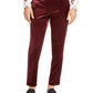 INC International Concepts Men's Flat Front Tapered Straight Fit Pants Red Size 36W