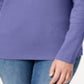 Karen Scott Women's Cotton Henley Top Purple Size Large