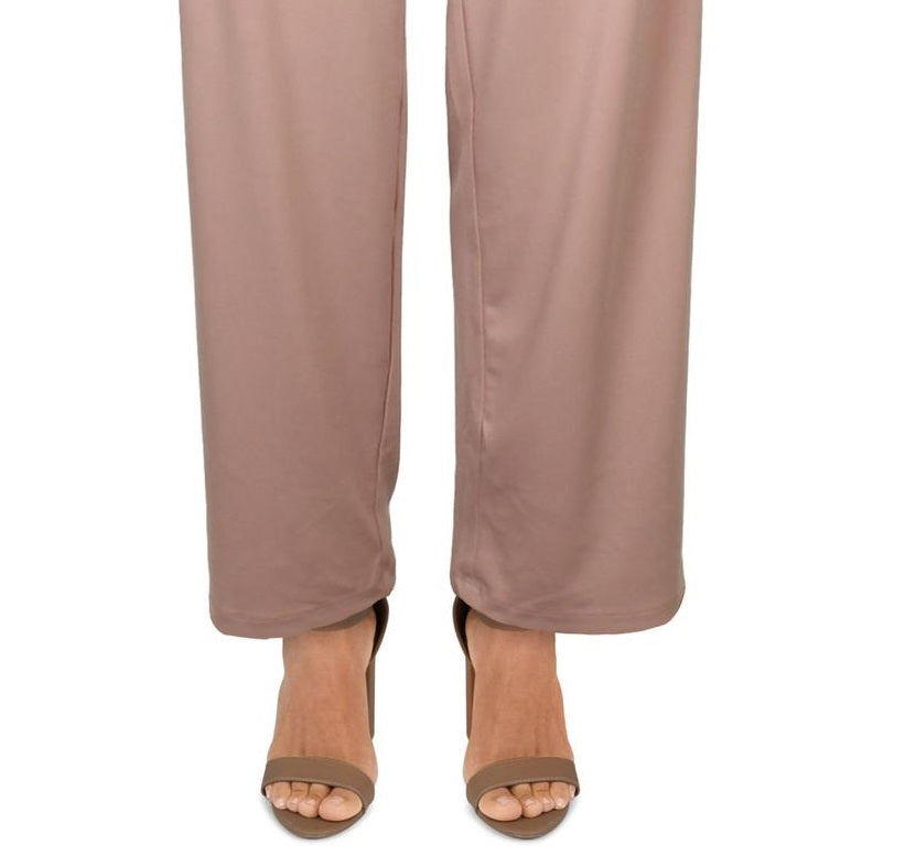 Alfani Women's Machine Wash Straight Leg Trousers Pink Size X-Small