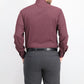 Society of Threads Men's Slim-Fit Non-Iron Performance Solid Dress Shirt  Burgundy  Size XL
