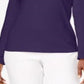 Karen Scott Women's Cotton Scoop Neck Top Purple Size Medium
