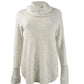 Style & Co Women's Cowlneck Sweater White Size Petite Large