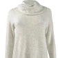 Style & Co Women's Cowlneck Sweater White Size Petite Large