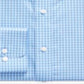 Ralph Lauren Men's Slim Fit No Iron Checked Blue Dress Shirt Blue Size 15X32-33