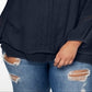 Style & Co Women's Plus Size Layered-Hem Top  Blue Size 2X