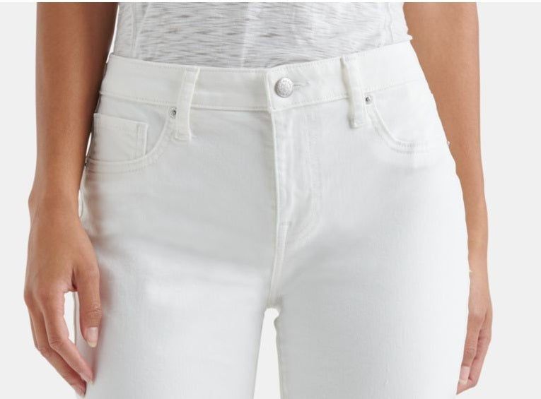 Lucky Brand Women's Denim Cuffed Shorts White Size 29