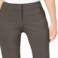JM Collection Women's Regular and Short Length Curvy Fit Straight Leg Pants Green Size 6S
