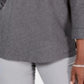 Karen Scott Women's Sport Floral Graphic Sweatshirt Gray Size M