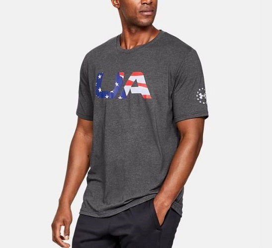 Under Armour Men's Freedom Tactical Graphic T-Shirt Gray Size M