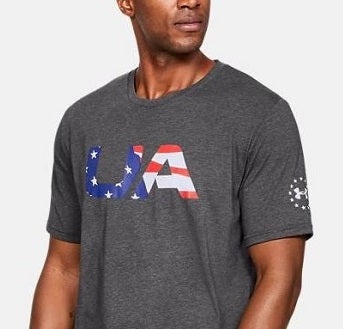 Under Armour Men's Freedom Tactical Graphic T-Shirt Gray Size M