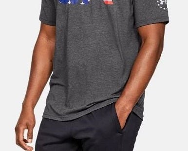 Under Armour Men's Freedom Tactical Graphic T-Shirt Gray Size M