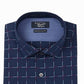 Quiksilver Men's Heritage Slim Fit Stitched Pattern Dress Shirt Blue Size 16.5x32-33
